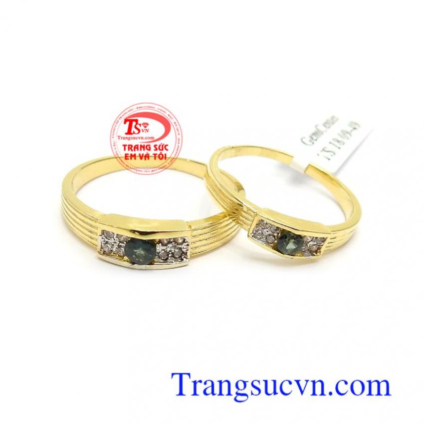 Nhẫn Cưới Sapphire Tình Yêu Viên Mãn