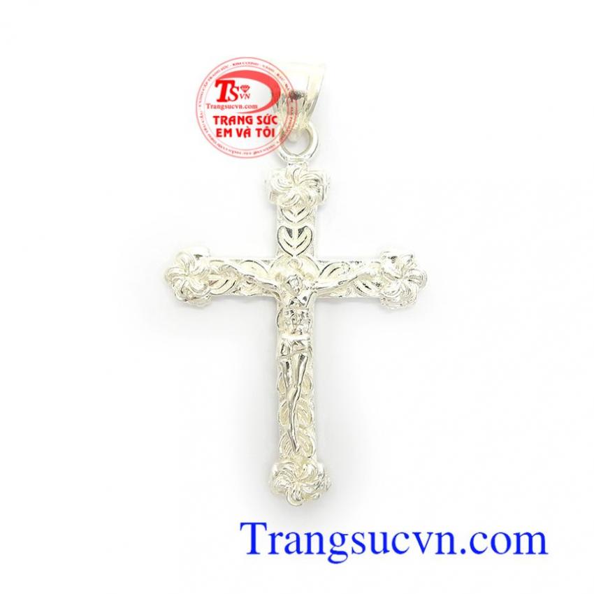 Mặt Dây Thánh Giá Bạc Tinh Xảo