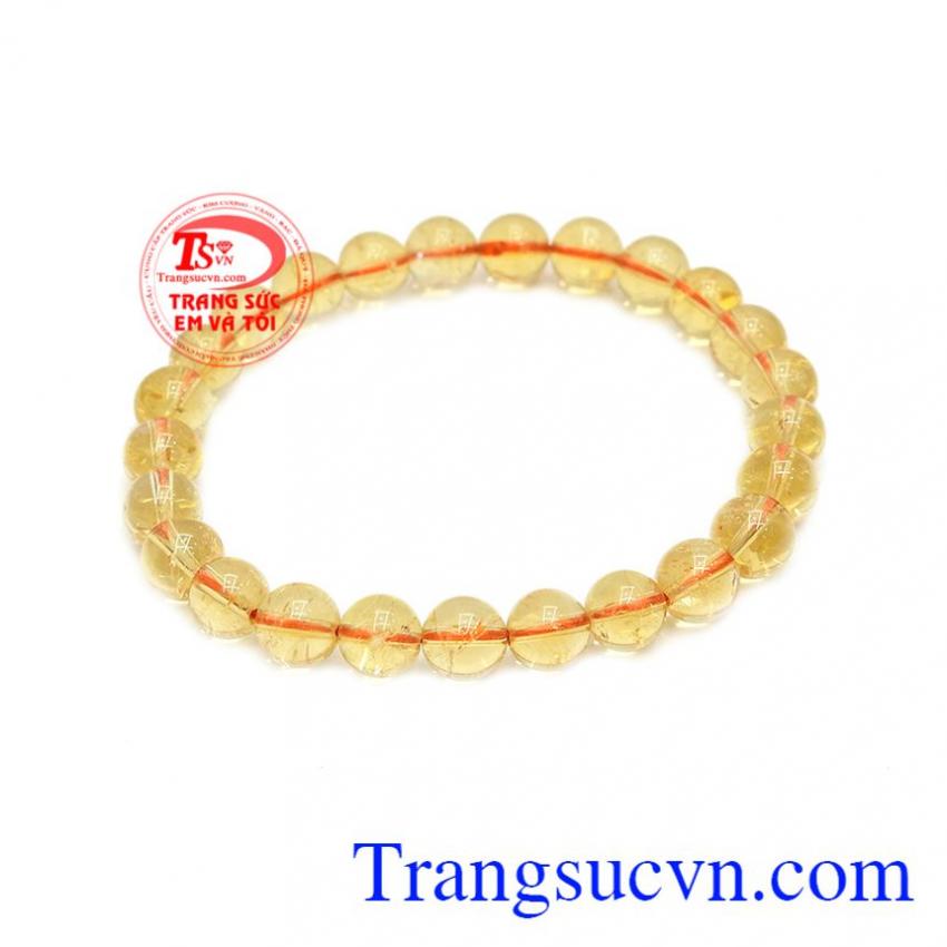 Chuỗi thạch anh vàng 7 ly 