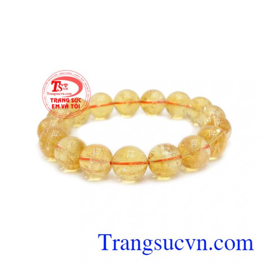 Chuỗi thạch anh vàng 12 ly 