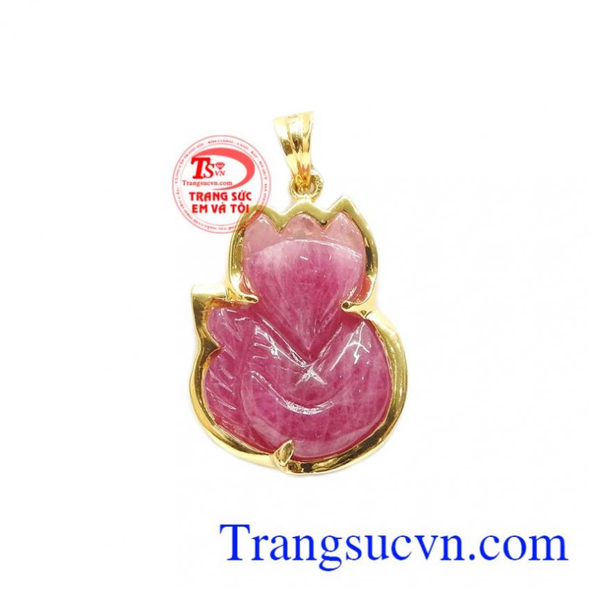 Mặt dây hồ ly ruby đẹp