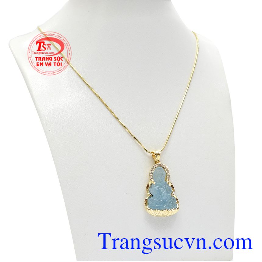 Bộ trang sức aquamarine đẹp được chế tác từ vàng tây sang trọng, bền đẹp và đá aquamarine