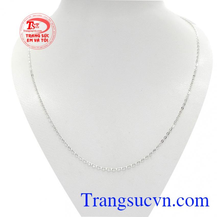 Dây chuyền nữ duyên dáng vàng trắng