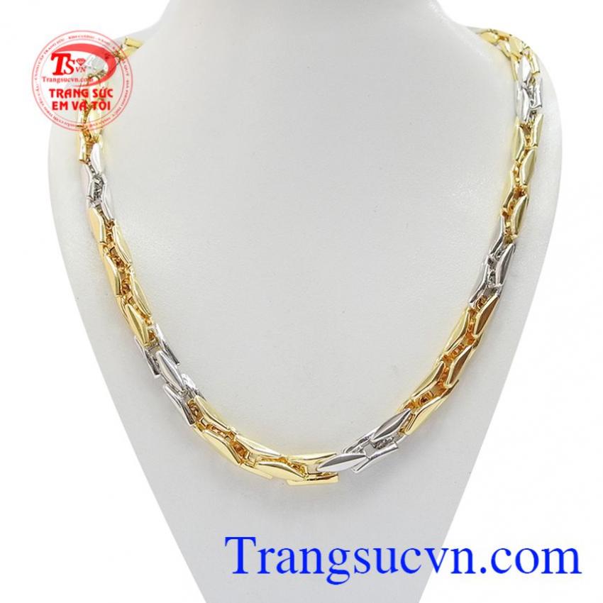 Dây chuyền nam mạnh mẽ vàng 10k