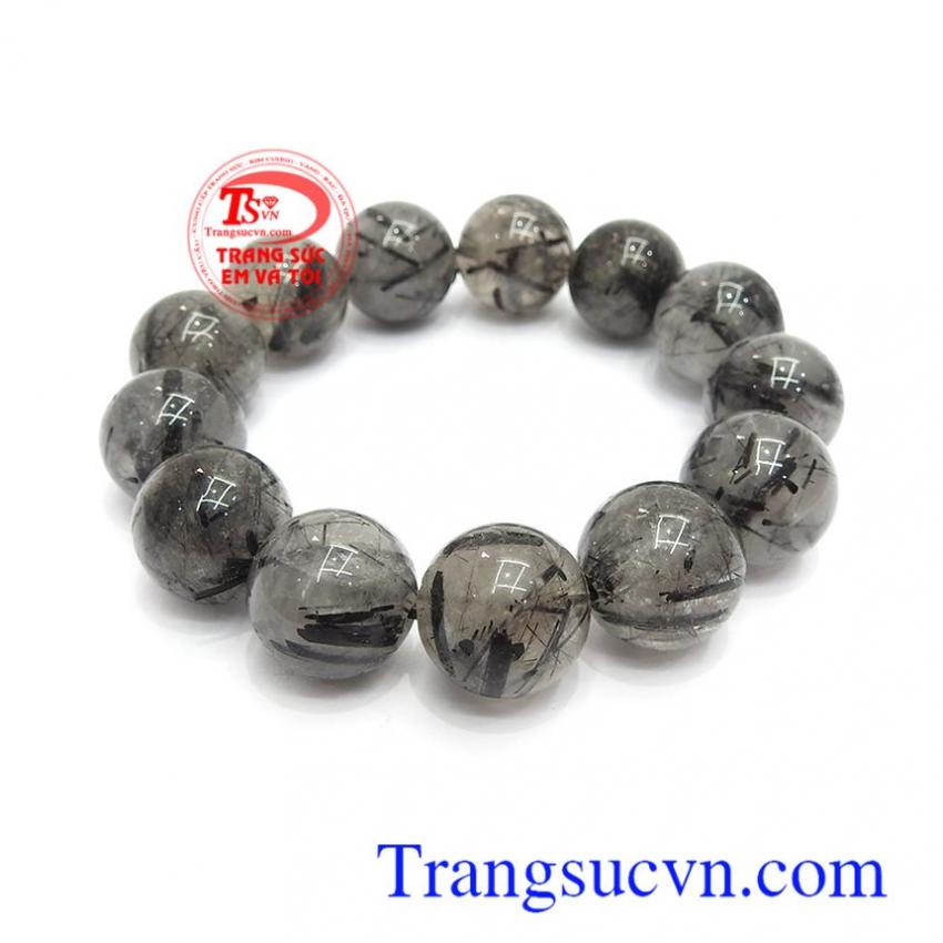 Chuỗi tay thạch anh tóc quyền lực 17 ly