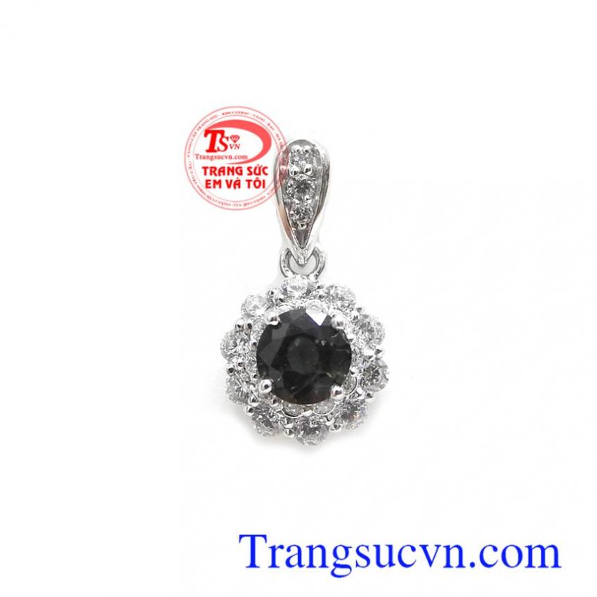 Mặt dây Sapphire 14k hưng thịnh
