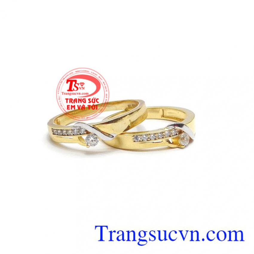 Đôi nhẫn cưới hạnh phúc thủy chung
