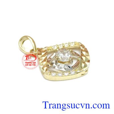 Sản phẩm kết hợp từ vàng trắng, vàng màu và đá Cz.