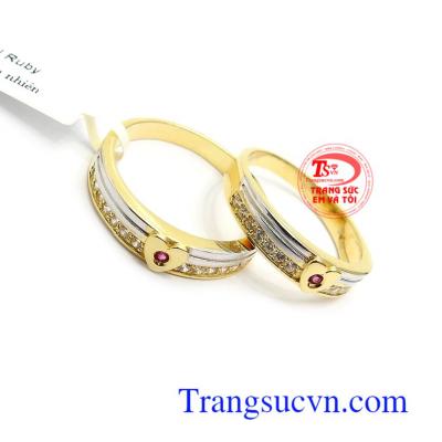 Nhẫn Cưới Ruby Uyên Ương Hạnh Phúc là sự kết nối giữ hai người nam, nữ yêu nhau và mong muốn sống trọn đời bên nhau