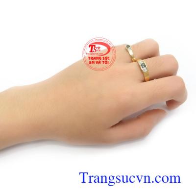 Nhẫn Cưới Sapphire Tình Yêu Viên Mãn
