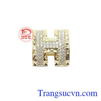 Mặt dây chữ H Hàn Quốc