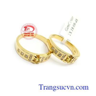 Nhẫn Cưới Gắn Đá Saphir May Mắn với Sapphire là biểu tượng cho tình yêu, cho mùa cưới