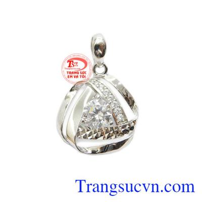 Mặt dây sang trọng vàng trắng Hàn Quốc