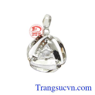 Mặt dây sang trọng vàng trắng Hàn Quốc thiết kế mang nét quyến rũ, cao cấp. 