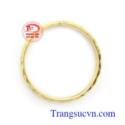 Vòng tay vàng tây phong cách