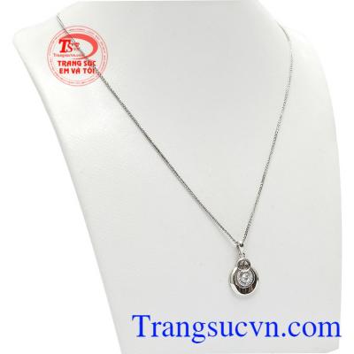 Bộ trang sức vàng trắng Hàn Quốc đẹp được thiết kế hợp thời trang, tinh tế.