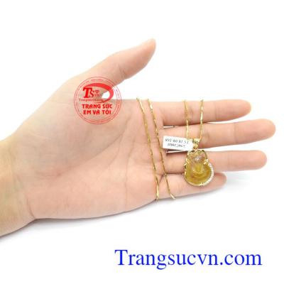 Bộ Dây Chuyền Hồ Ly Thạch Anh sang trọng