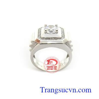 Nhẫn Nam Korea Thời Trang đính đá phong cách mang lại nét mạnh mẽ, cá tính và đẳng cấp phái mạnh