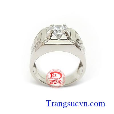 Nhẫn Nam Hàn Quốc Thịnh Vượng chế tác công nghệ 3D cao cấp, đường nét tinh xảo, sắc nét, tôn vẻ nam tính, mạnh mẽ cho phái mạnh