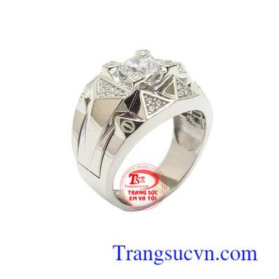 Nhẫn Nam Hàn Quốc 10k Tinh Tế nhập khẩu nguyên chiếc, kiểu dáng đẹp, chất lượng cao