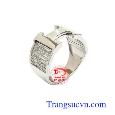 Nhẫn Nam Korea May Mắn 10k với kiểu chế tác hình chữ H độc đáo, mới lạ, mang đến sự cá tính, mạnh mẽ và phong cách riêng cho phái mạnh