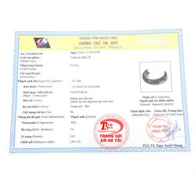 Giấy kiểm định từ trung tâm ngọc học