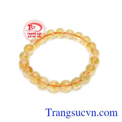 Chuỗi thạch anh vàng 9 ly nhỏ gọn và hợp mệnh. 