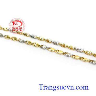 Dây chuyền nam vàng Ý phong cách phái mạnh
