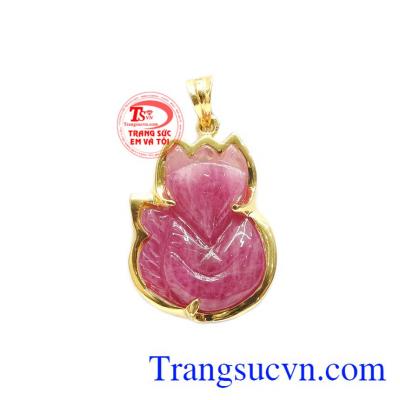 Mặt dây hồ ly ruby đẹp