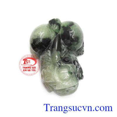 Tỳ hưu đẹp chiêu tài là sản phẩm ngọc cẩm thạch thiên nhiên 