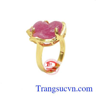 Nhẫn hồ ly ruby đẹp