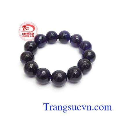 chuỗi tay thạch anh tím 17 ly