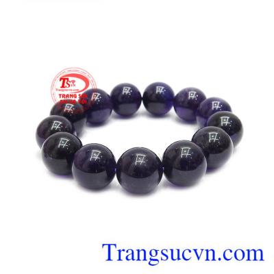 Chuỗi tay thạch anh tím 17 ly hợp mệnh, mang đến nguồn năng lượng cho người dùng.