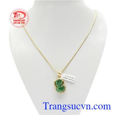 Bộ trang sức tỳ hưu cẩm thạch xanh ngọc