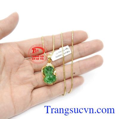 Trang sức phong thủy hợp mệnh. Bộ trang sức tỳ hưu cẩm thạch xanh ngọc