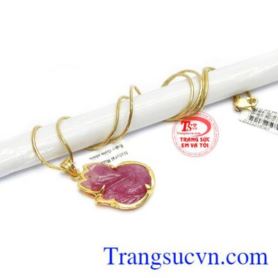 Bộ trang sức phù hợp cho người mệnh hỏa và mệnh thổ. Bộ trang sức hồ ly ruby đẹp
