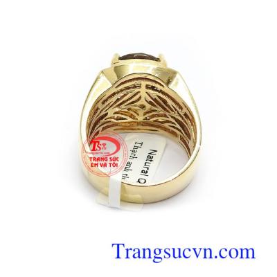 Nhẫn nam thạch anh đẳng cấp thời trang
