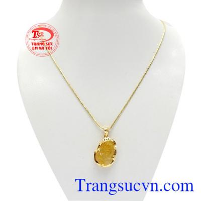 Bộ trang sức tỳ hưu thạch anh tóc thịnh vượng