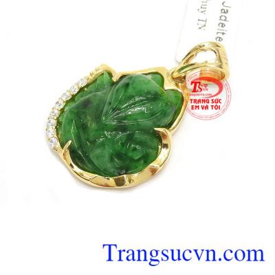 Mặt dây cẩm thạch. Mặt dây hồ ly vàng kiêu sa