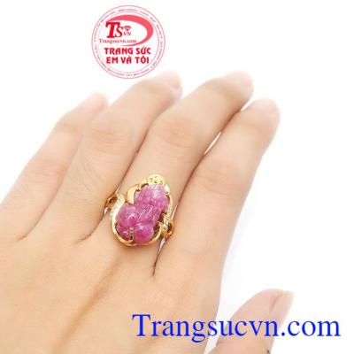 Nhẫn ruby tỳ hưu