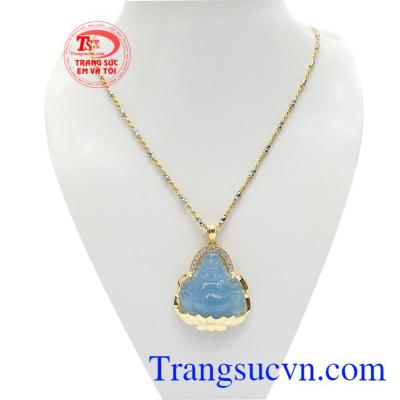 Bộ trang sức di lặc aquamarine