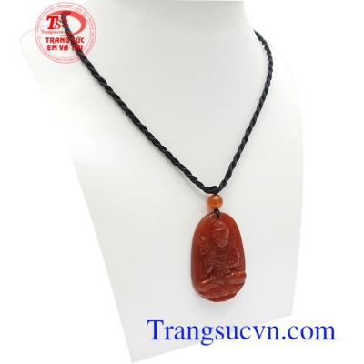 Phật bản mệnh mã não tuổi Ngọ Đại Thế Chí Bồ Tát, mặt dây chuyền phật bản mệnh