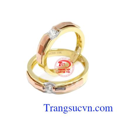 Sản phẩm kết hợp từ vàng màu và vàng hồng đem đến một sản phẩm ấn tượng cho khách hàng.