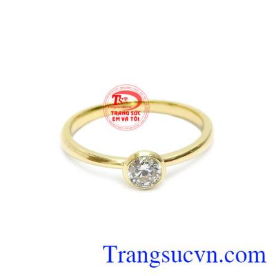 Nhẫn nữ đáng yêu nhập khẩu Hàn Quốc mang đến nét phá cách trẻ trung và năng động.