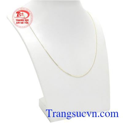 Dây chuyền vàng nhỏ xinh 10k được thiết kế nhỏ gọn, hợp thời trang và rất dễ sử dụng