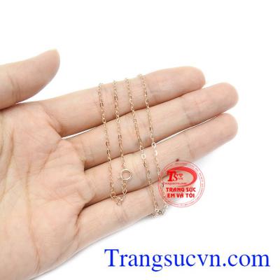 Dây chuyền vàng hồng thích hợp làm quà tặng cho người phụ nữ của bạn.