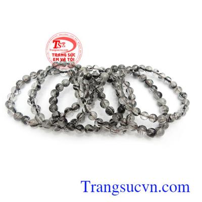 Chuỗi tay thạch anh tóc đen tài lộc