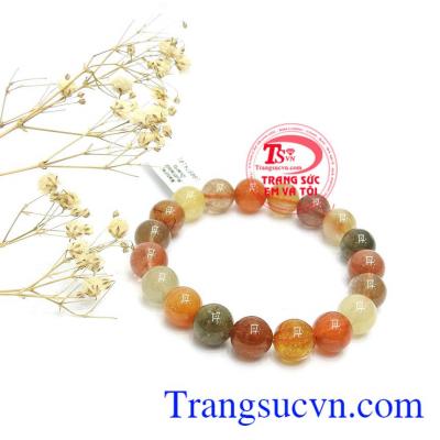 Chuỗi tay thạch anh tóc đại lộc mang lại nhiều may mắn, sức khỏe cho nguời đeo