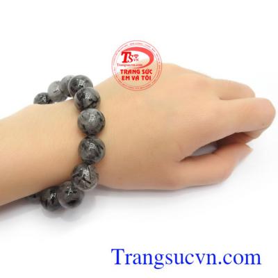 Chuỗi tay thạch anh tóc đen thiên nhiên đẳng cấp