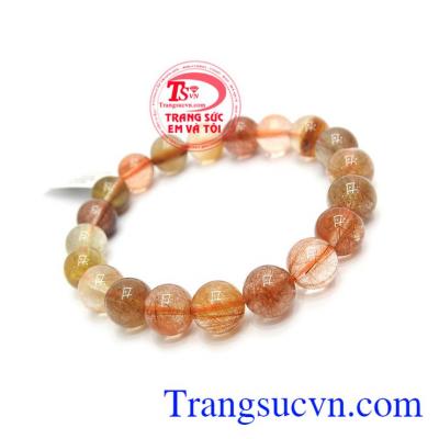 Sản phẩm chuỗi tay thạch anh tóc thiên nhiên mang lại nhiều may mắn trong công việc kinh doanh, hút tài lộc về